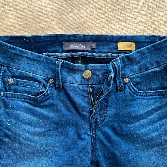Level 99 Indigo Lily Crop Jeans - Picture 1 of 4